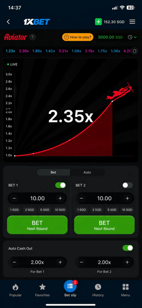 1xBet Aviator Live Statistics
