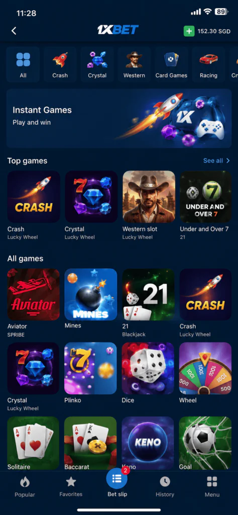 1xBet Mobile Casino