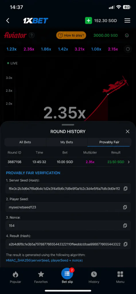 1xBet Aviator Fairness